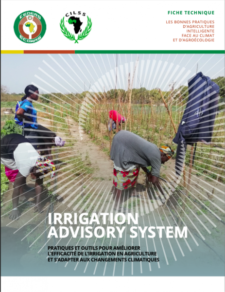 Fiches de bonnes pratiques : l’irrigation advisory system (pratique et outils pour améliorer l’efficacité de l’irrigation en agriculture et s’adapter aux CC)