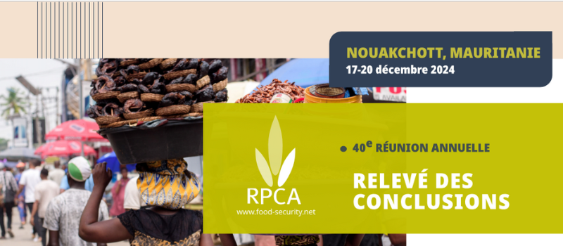 Situation alimentaire et nutritionnelle 2025 : Relevé des conclusions du RPCA