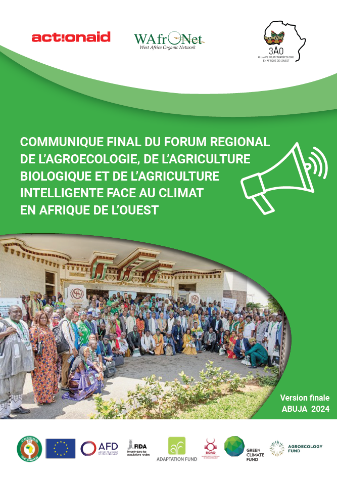 Communiqué final du Forum régional sur l'agroécologie d'Abuja (3AO-WAFRONET-ACTION AID)